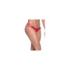 String rouge élégant triple lanières 